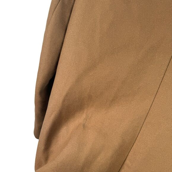 Theory Layti Camal Tan Wool Cashmere Pea Coat Career Capsole Womens Size Small - Picture 8 of 8